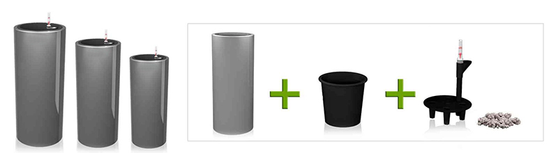 Chậu composite trụ tròn